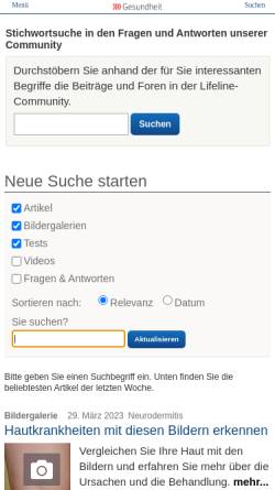 Vorschau der mobilen Webseite www.qualimedic.de, Qualimedic: Leistenbruch