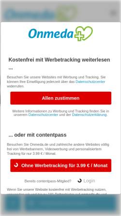 Vorschau der mobilen Webseite www.onmeda.de, Zwölffingerdarmgeschwür