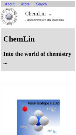 Vorschau der mobilen Webseite chemlin.de, ChemLin