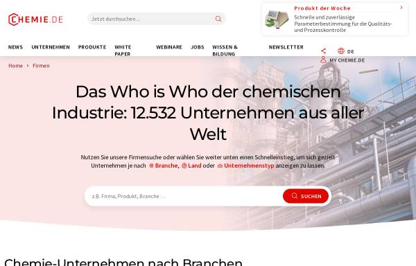 Einkaufsführer von chemie.de