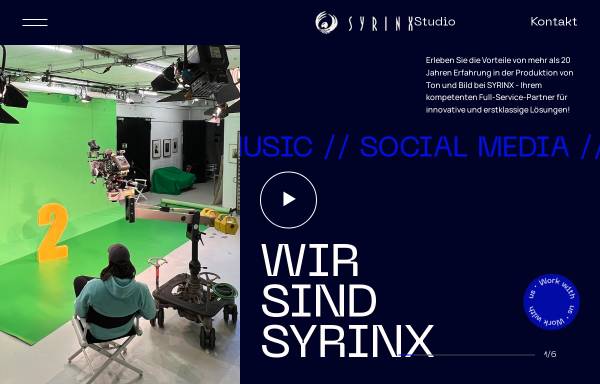 Vorschau von www.syrinx.de, Syrinx music & media GmbH