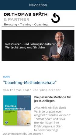 Vorschau der mobilen Webseite thomas-spaeth.de, Dr. Thomas Späth & Partner