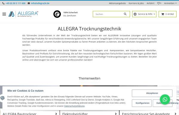 Vorschau von www.allegra24.de, Allegra GmbH