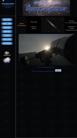 Vorschau der mobilen Webseite www.space-watcher.de, Astrofotografie [Achterberg, Mark]