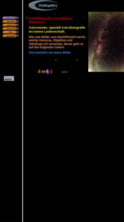 Vorschau der mobilen Webseite stellargallery.de, Astrofotografie [Mattausch, Rüdiger]