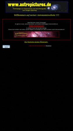 Vorschau der mobilen Webseite www.astropictures.de, Astrofotografie [Saßning, Holger, Schulz, Udo und Kröger, Thomas]