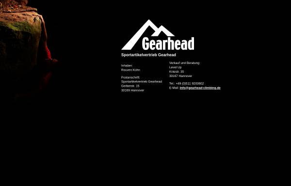 Vorschau von www.gearhead-climbing.de, Gearhead