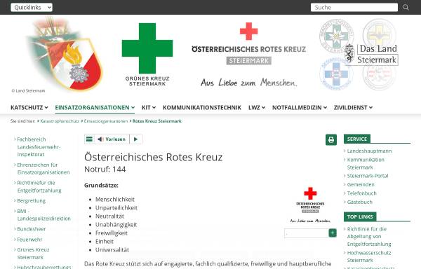Vorschau von www.katastrophenschutz.steiermark.at, Katastrophenschutz des Landes Steiermark