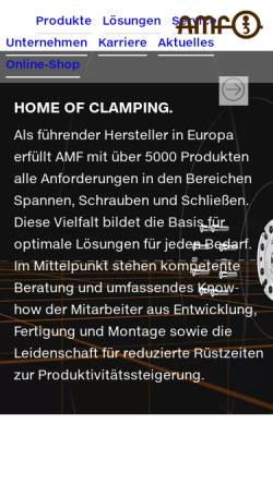 Vorschau der mobilen Webseite www.amf.de, Andreas Maier GmbH & Co.