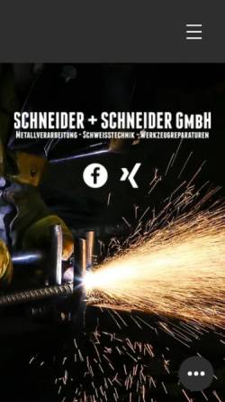 Vorschau der mobilen Webseite schneiderundschneider.de, Schneider+Schneider GmbH