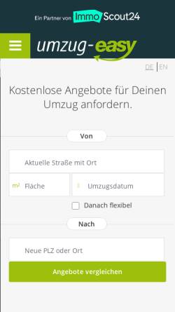 Vorschau der mobilen Webseite www.umzug-ratgeber.de, Umzug Ratgeber