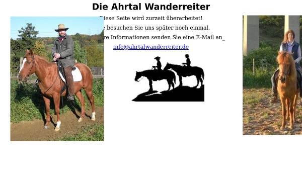 Vorschau von www.ahrtalwanderreiter.de, Ahrtal Wanderreiter