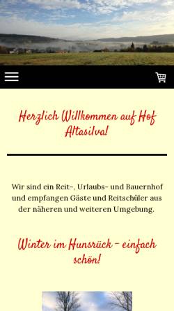 Vorschau der mobilen Webseite www.reiten-rosenhof.de, TREC-Reiten Rosenhof