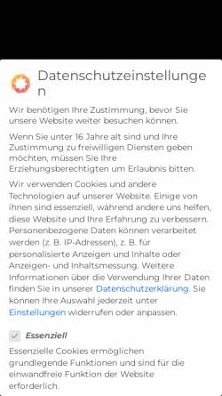 Vorschau der mobilen Webseite www.sez.de, Stiftung Entwicklungs-Zusammenarbeit Baden-Württemberg