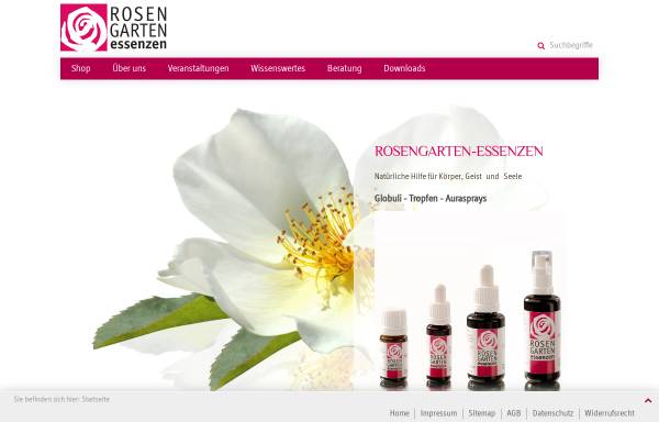 Vorschau von www.rosengarten-essenzen.com, Rosengarten Essenzen