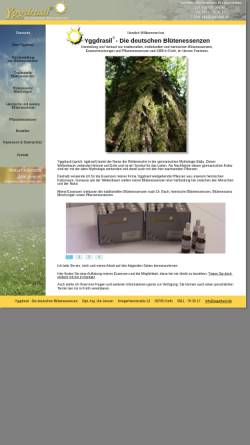 Vorschau der mobilen Webseite yggdrasil.de, Yggdrasil - Die Deutschen Blütenessenzen
