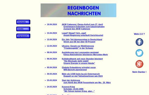 Vorschau von www.netzwerk-regenbogen.de, Netzwerk Regenbogen