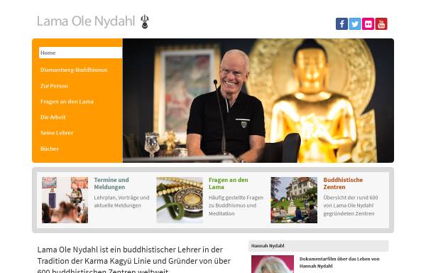 Vorschau von www.lama-ole-nydahl.de, Lama Ole Nydahl