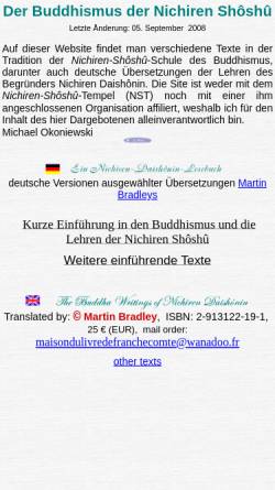Vorschau der mobilen Webseite www.hokkeko.de, Ein Nichiren-Daishonin-Lesebuch
