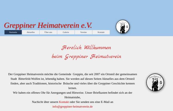 Vorschau von www.greppiner-heimatverein.de, Greppiner Heimatverein e.V.
