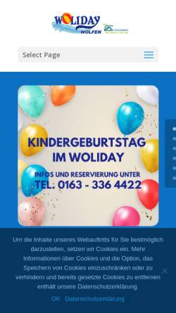 Vorschau der mobilen Webseite www.woliday.de, Woliday Wolfen