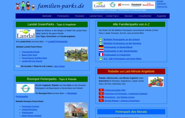 Vorschau von www.familien-parks.de, Familien- und Ferienparks