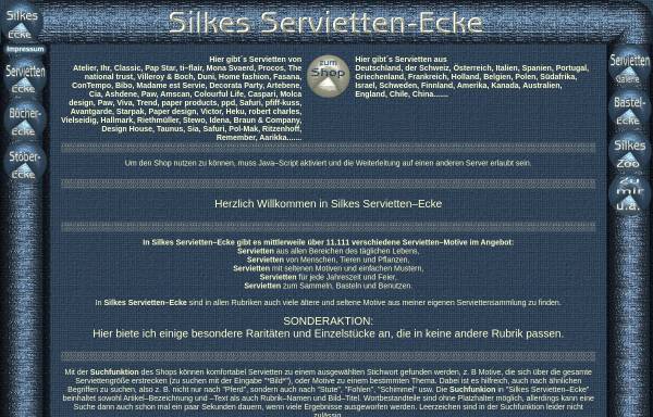 Vorschau von www.silkes-servietten-ecke.de, Silkes Servietten-Ecke