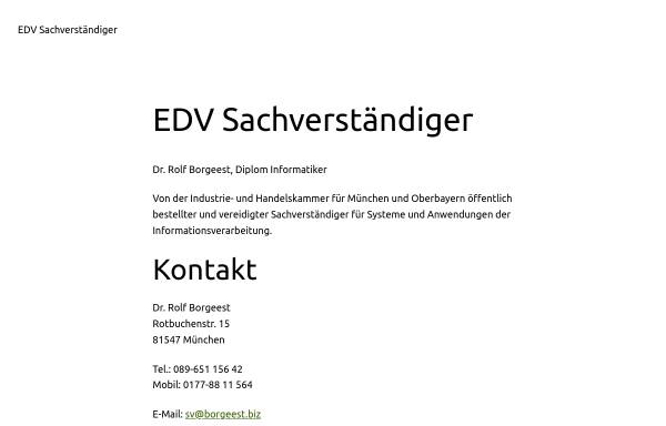 EDV-Sachverständiger Dr. Rolf Borgeest