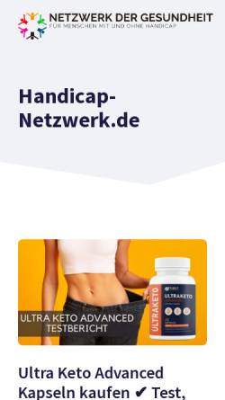 Vorschau der mobilen Webseite www.handicap-netzwerk.de, Beratung für Menschen mit Handicap
