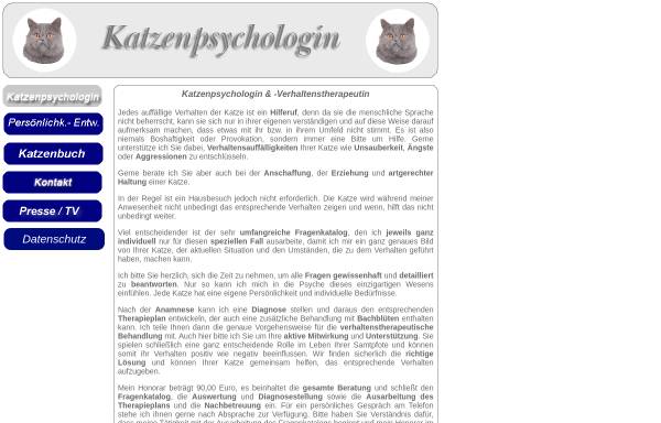 Vorschau von www.katzenpsychologie.com, Katzenpsychologie