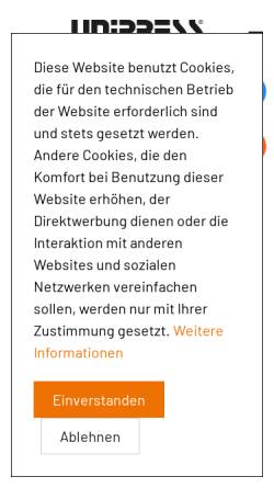 Vorschau der mobilen Webseite www.unipress.de, UNiPress - Olaf Kierchner