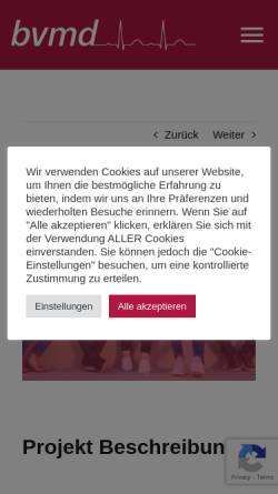 Vorschau der mobilen Webseite bvmd.de, Deutscher Famulantenaustausch