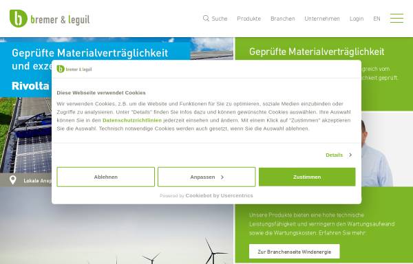Vorschau von www.bremer-leguil.de, Bremer & Leguil GmbH