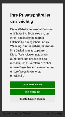 Vorschau der mobilen Webseite helios-lubeoil.de, helios lubeoil KG