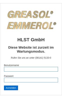 Vorschau der mobilen Webseite www.hlst.de, HLST GmbH