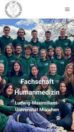 Vorschau der mobilen Webseite www.fachschaft-medizin.de, Fachschaft Medizin LMU München