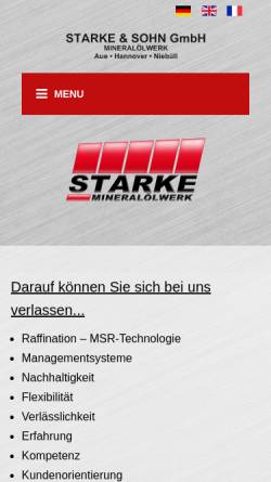 Vorschau der mobilen Webseite www.starkeundsohn.de, Starke & Sohn GmbH