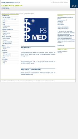 Vorschau der mobilen Webseite www.fsmed.rub.de, Fachschaft Medizin Universität Bochum