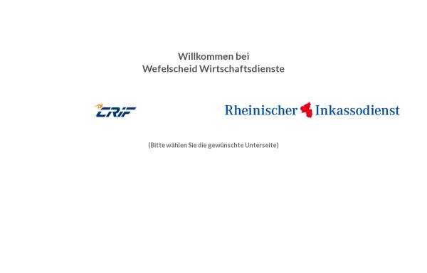 Vorschau von www.rheinland-inkasso.de, Wefelfscheid Wirtschaftsdienste, Inh. Bernd Wefelscheid