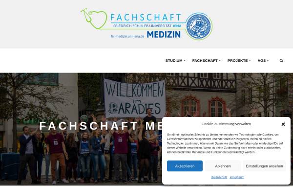 Vorschau von www.fachschaft.uniklinikum-jena.de, Fachschaft Medizin Universität Jena