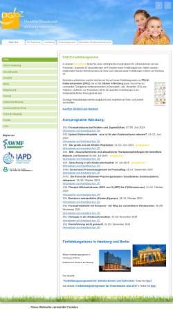 Vorschau der mobilen Webseite www.dgkiz.de, Deutsche Gesellschaft für Kinderzahnheilkunde