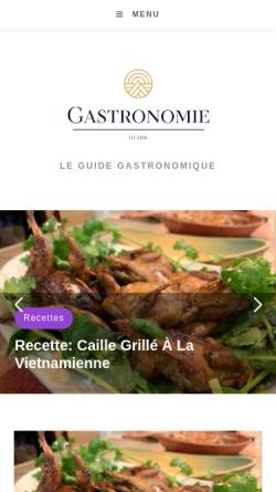 Vorschau der mobilen Webseite www.gastronomieguide.ch, Gastronomieguide