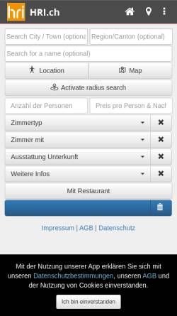 Vorschau der mobilen Webseite www.tourismus-schweiz.ch, Tourismus-Schweiz