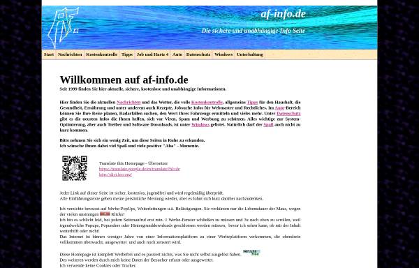 Vorschau von www.af-info.de, Fick, Andreas