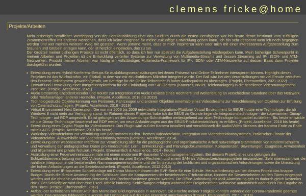 Vorschau von www.clemens-fricke.de, Fricke, Clemens