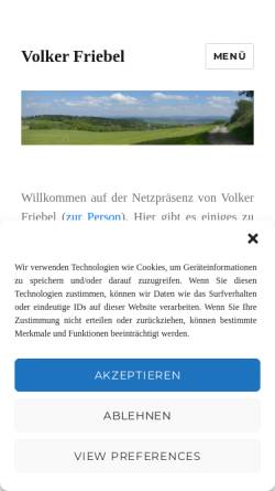Vorschau der mobilen Webseite www.volker-friebel.de, Friebel, Volker