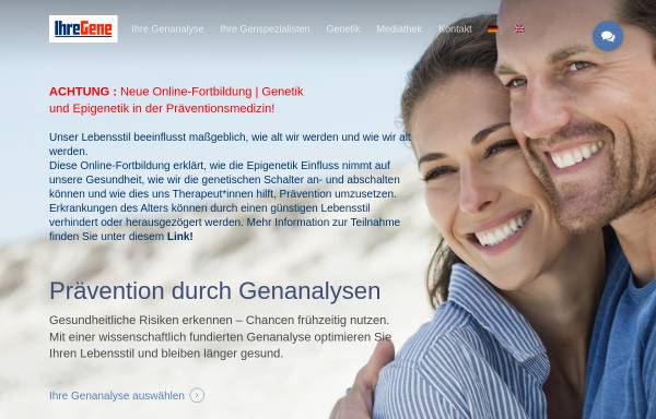Vorschau von www.ihregene.de, Ihre Gene