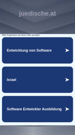 Vorschau der mobilen Webseite www.juedische.at, Die Juedische