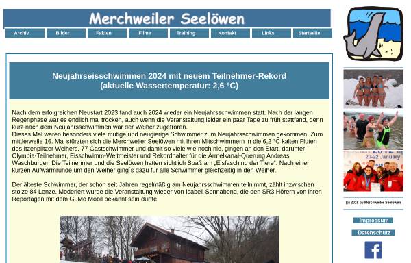 Vorschau von www.kikaju.de, Merchweiler Seelöwen