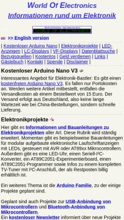 Vorschau der mobilen Webseite www.woe.onlinehome.de, Elektronische Anzeigen